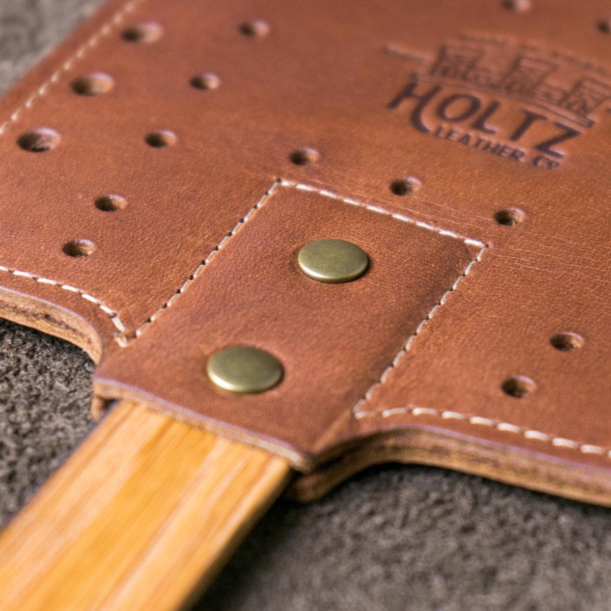 The Leather Swatter Whiskey Barrel Handle Fly Swatter Unique Groomsmen Gift - Holtz Leather