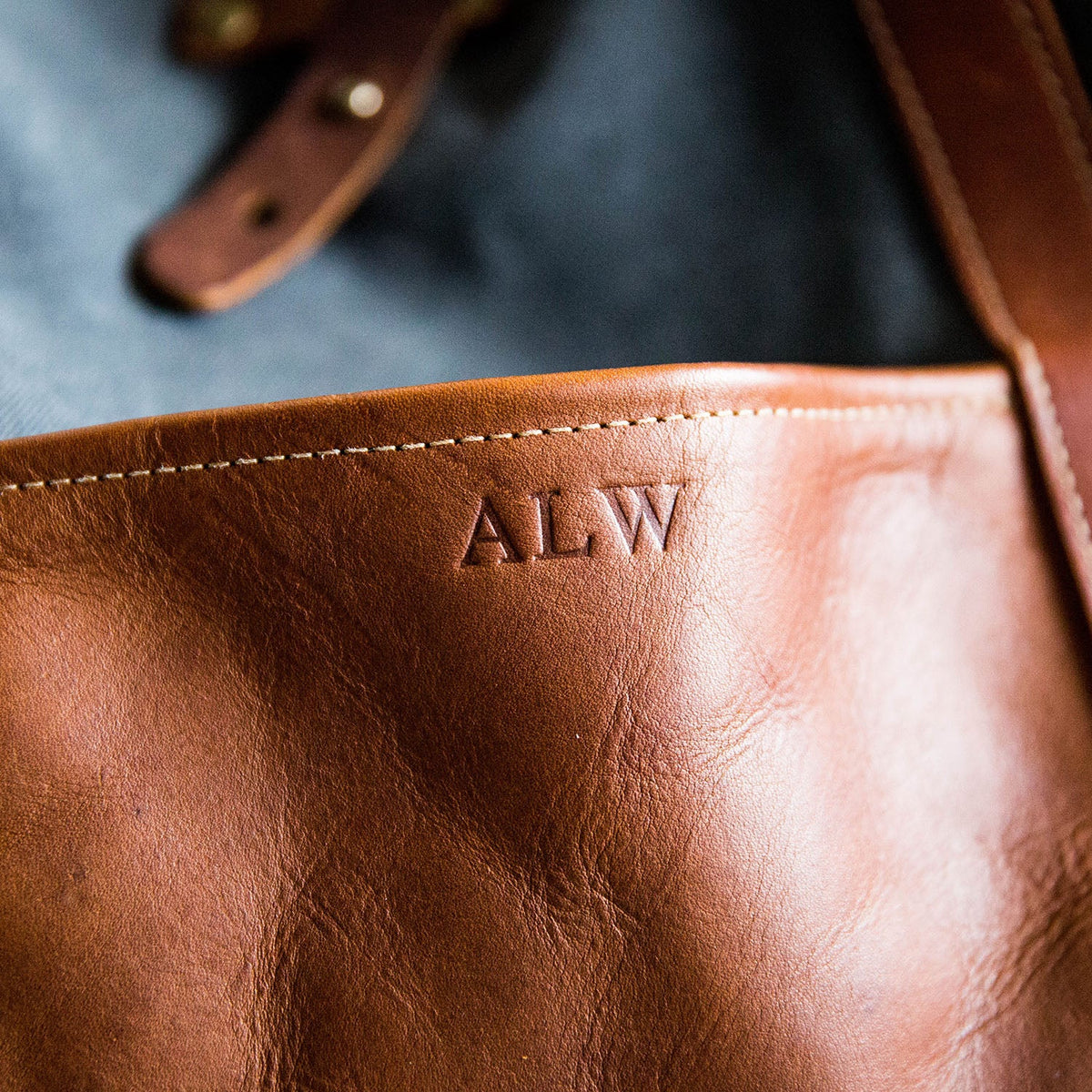 The Market Tote - Fine Leather & Waxed Canvas Bag Purse - Holtz Leather