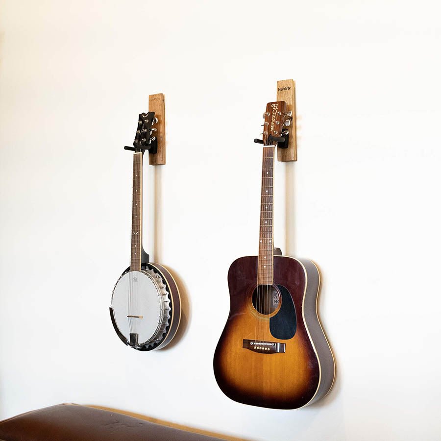 The Memphis Personalized Tennessee Whiskey Barrel Guitar Holder Hanger - Holtz Leather