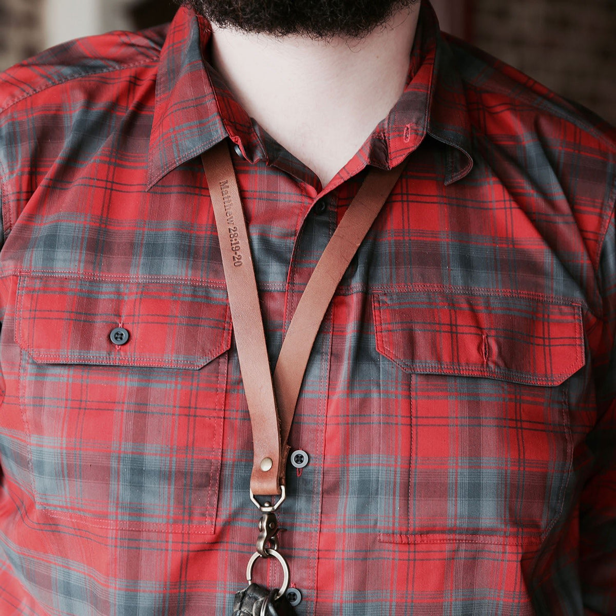 The Producer – Personalized Fine Leather Lanyard – With Swivel Clip - Holtz Leather
