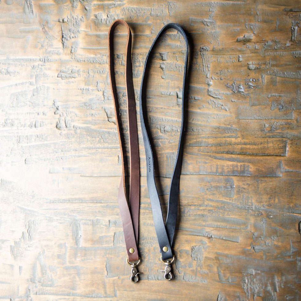 The Producer – Personalized Fine Leather Lanyard – With Swivel Clip - Holtz Leather