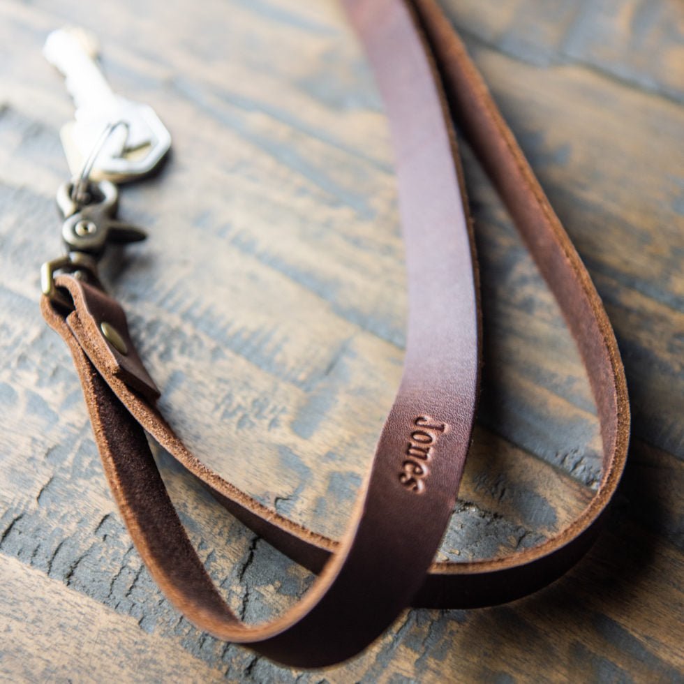 The Producer – Personalized Fine Leather Lanyard – With Swivel Clip - Holtz Leather