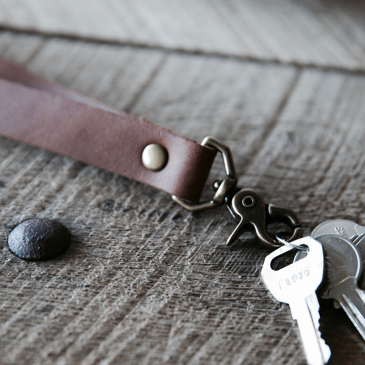The Producer – Personalized Fine Leather Lanyard – With Swivel Clip - Holtz Leather