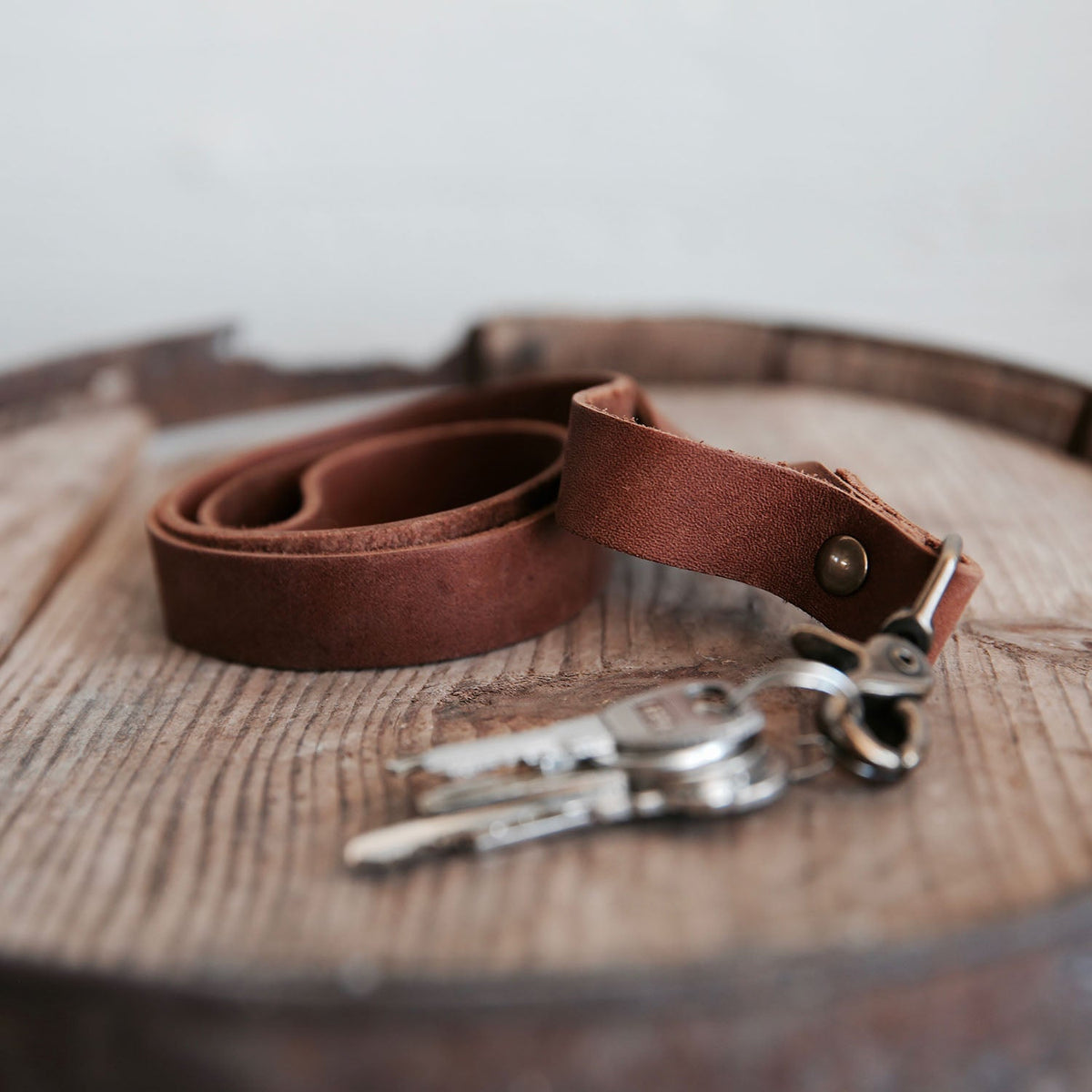 The Producer – Personalized Fine Leather Lanyard – With Swivel Clip - Holtz Leather