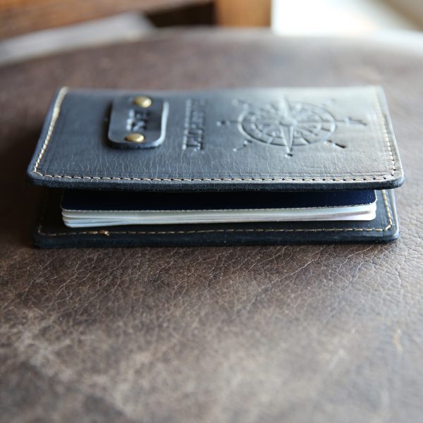 The Revenge Traveler Groomsmen Gift Personalized Leather Passport Cover - Holtz Leather