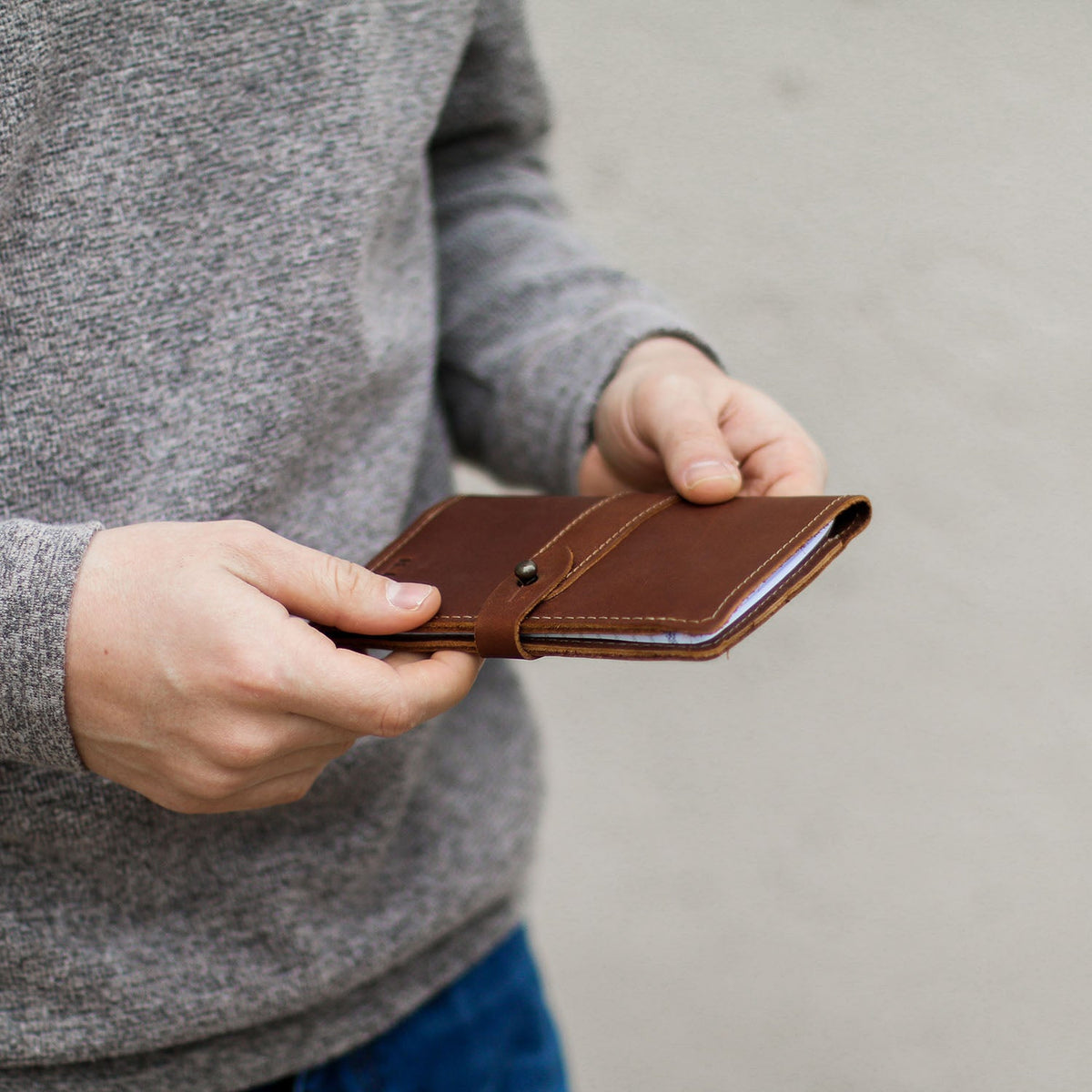 The Surveyor Fine Leather Pocket Journal Cover for Field Notes - Holtz Leather