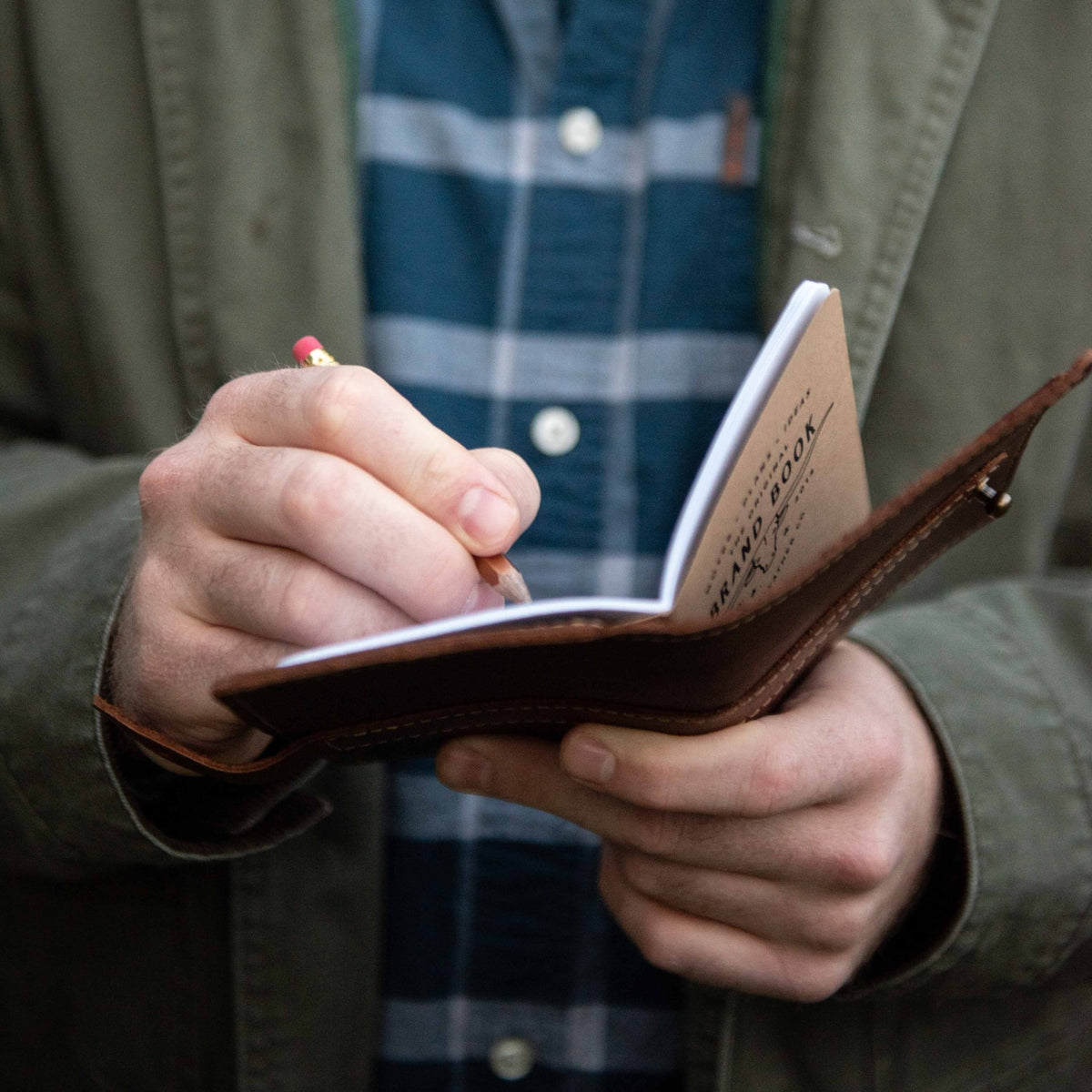 The Surveyor Fine Leather Pocket Journal Cover for Field Notes - Holtz Leather