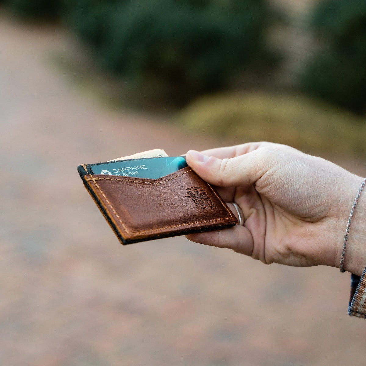 The Vernon Fine Leather Front Pocket Card Holder Wallet - Holtz Leather