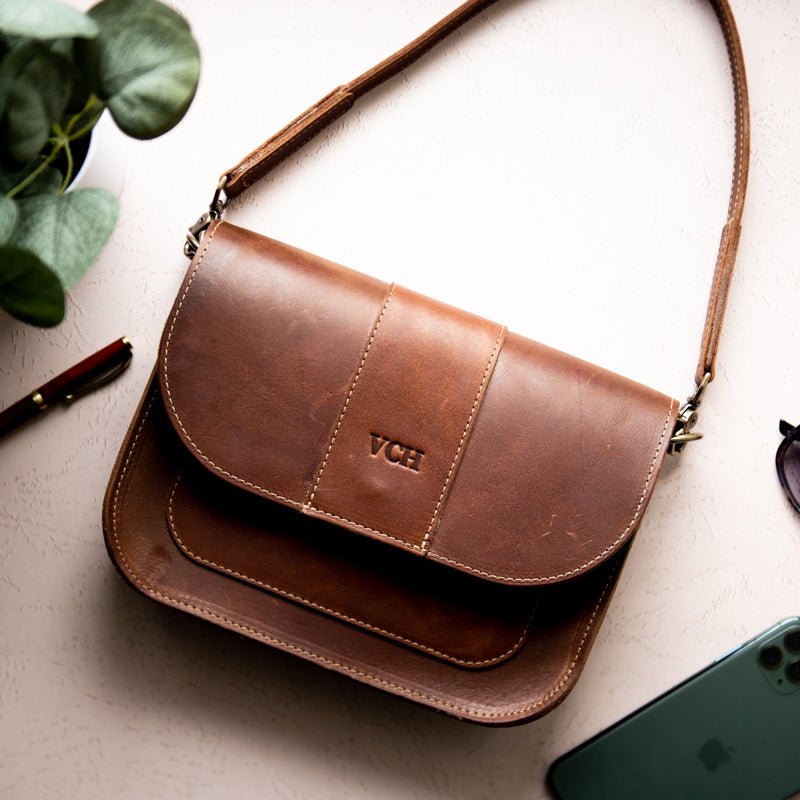 The Vivian Fine Leather Crossbody Purse - Holtz Leather