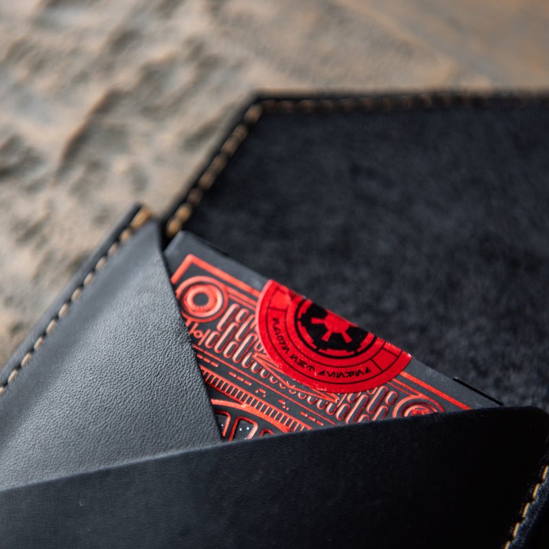 Theory 11 Dark Side Card Deck With Fine Leather Card Sleeve - Holtz Leather