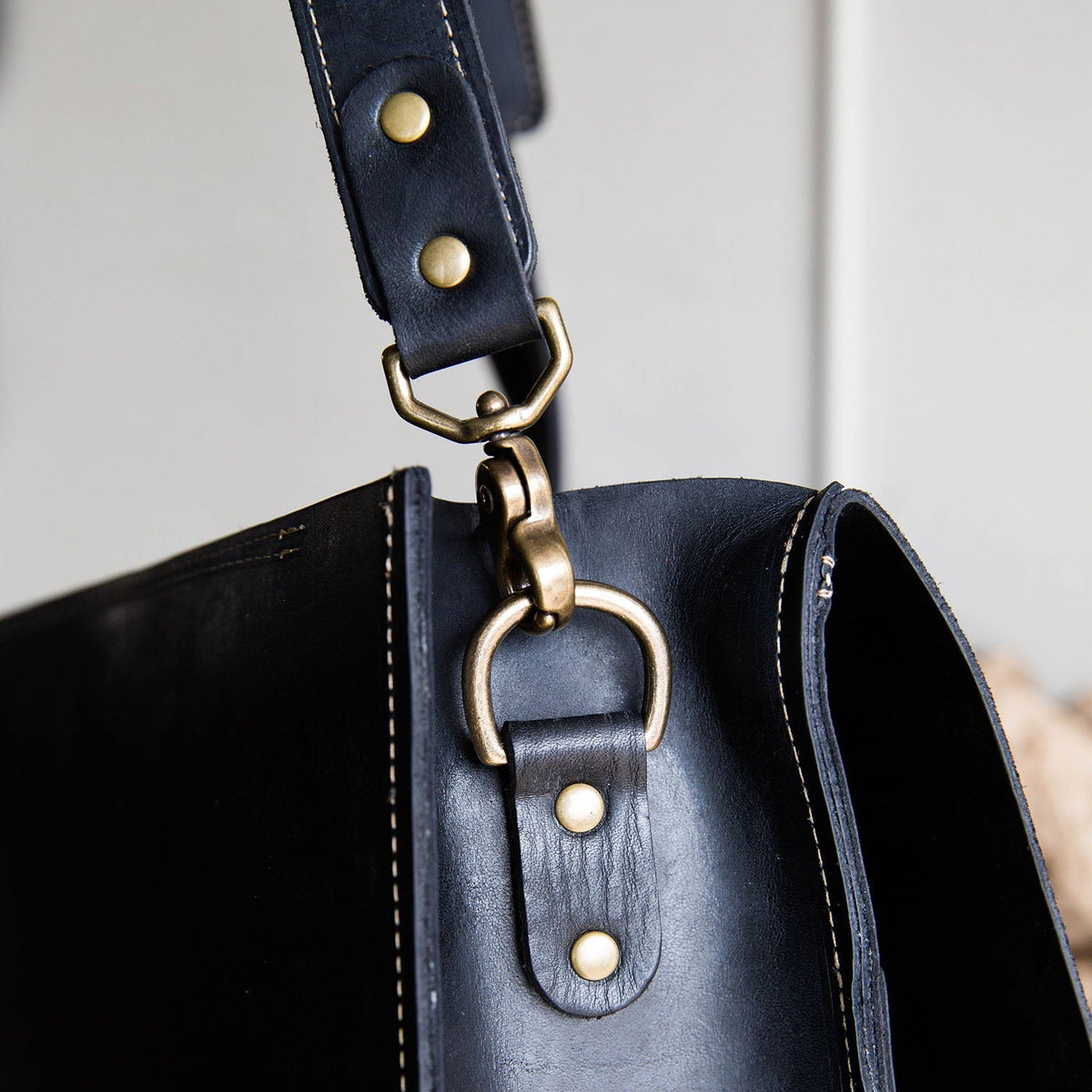 Your Logo + Our Leather - The No. 1860 EXPRESS - Fine Leather Messenger Bag & Briefcase - Custom Logo and Corporate Gifting - Holtz Leather